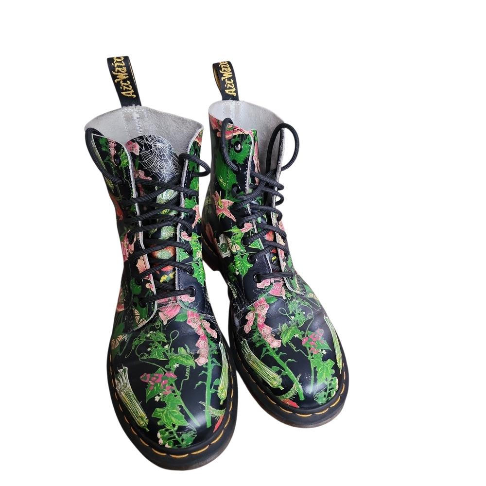 Dr. Martens 1460 Pascal WB "Wild Botanics" Ankle booties Sz US 10 Floral Combat - Picture 2 of 6